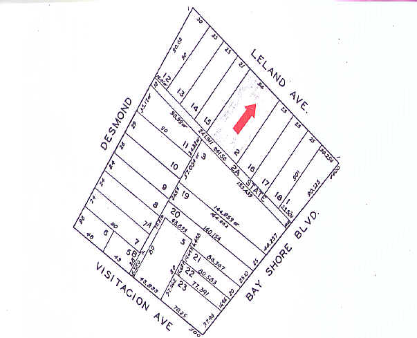 25-29 Leland Ave, San Francisco, CA à vendre Plan cadastral- Image 1 de 10