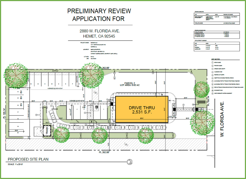 2880 W Florida Ave, Hemet, CA for lease - Site Plan - Image 1 of 2