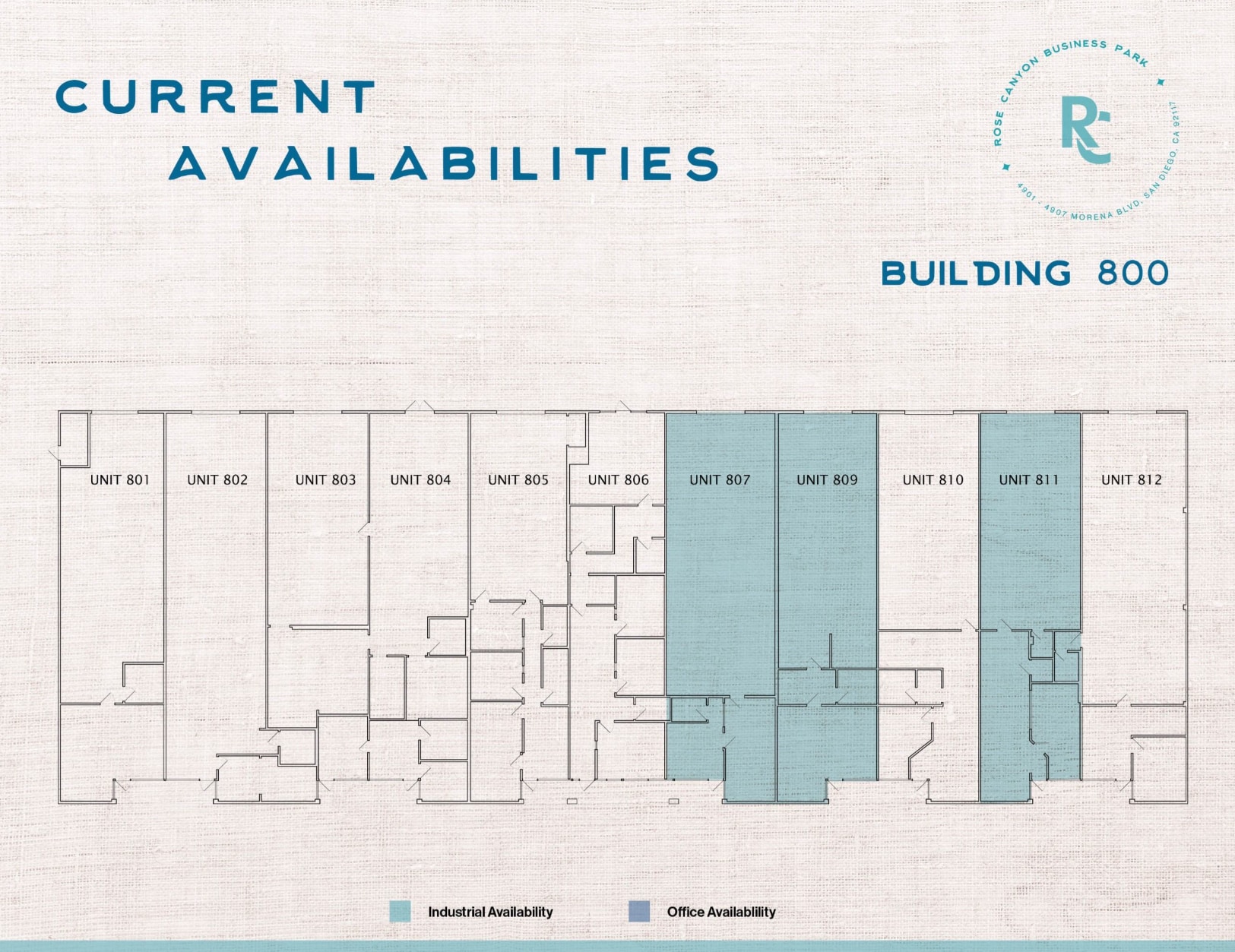 4901-4907 Morena Blvd, San Diego, CA à louer Plan d’étage- Image 1 de 1