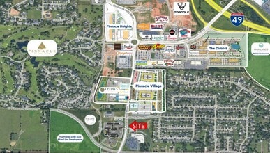 4902 W Pleasant Dr, Rogers, AR - Aerial map view