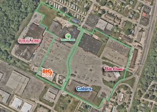 180 Park Center Dr, Parkersburg, WV - AERIAL  map view