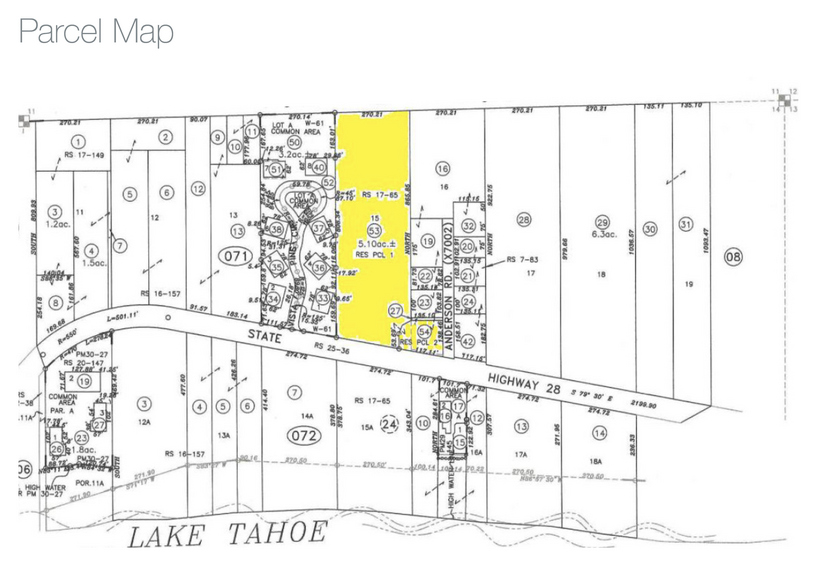 6701 North Lake Blvd, Tahoe Vista, CA à vendre - Plan cadastral - Image 2 de 3