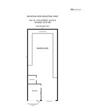 1525 W 13th St, Upland, CA à louer Plan d’étage- Image 1 de 1