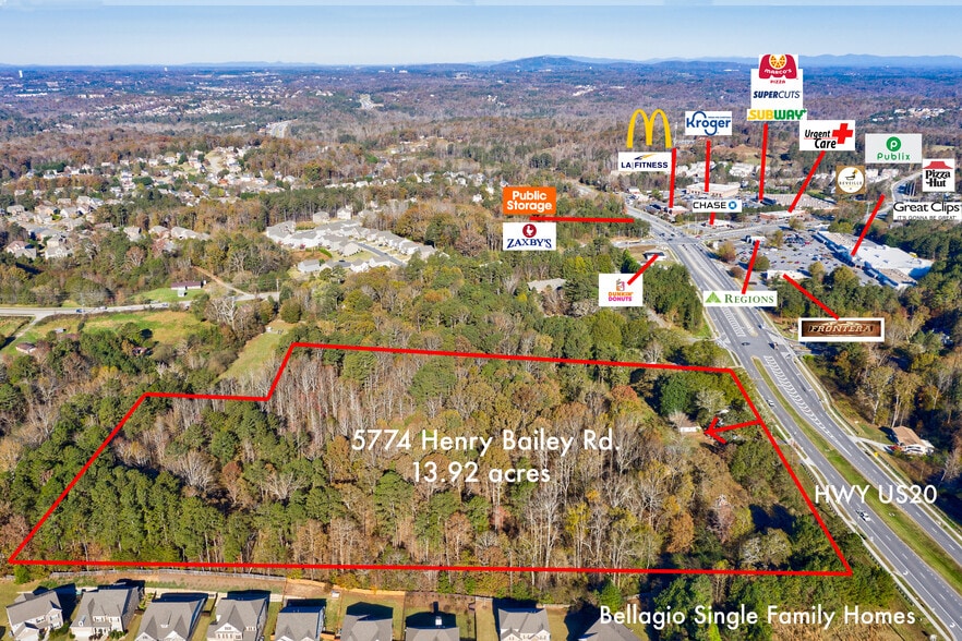 5774 Henry Bailey Rd, Sugar Hill, GA à vendre - Aérien - Image 2 de 21