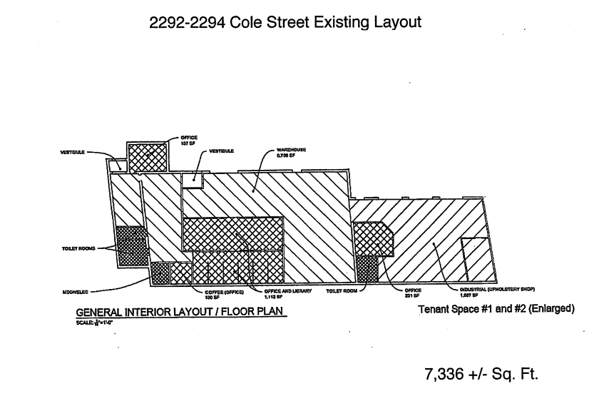 2292-2294 Cole St, Birmingham, MI for lease Floor Plan- Image 1 of 2