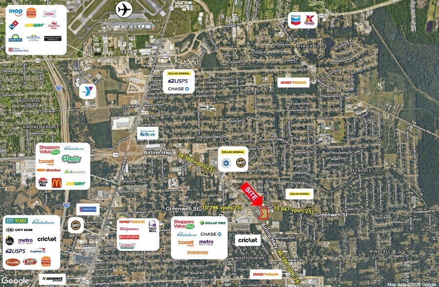 5900-6200 Airline Hwy, Baton Rouge, LA à vendre - Photo du bâtiment - Image 2 de 2
