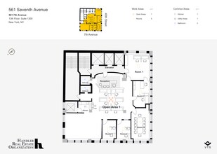 561 Seventh Ave, New York, NY à louer Plan d  tage- Image 1 de 4