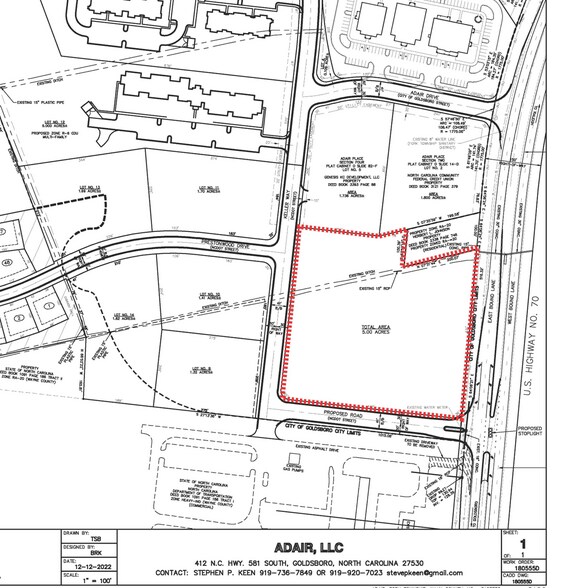 US Hwy 70 W, Goldsboro, NC for sale - Building Photo - Image 1 of 1