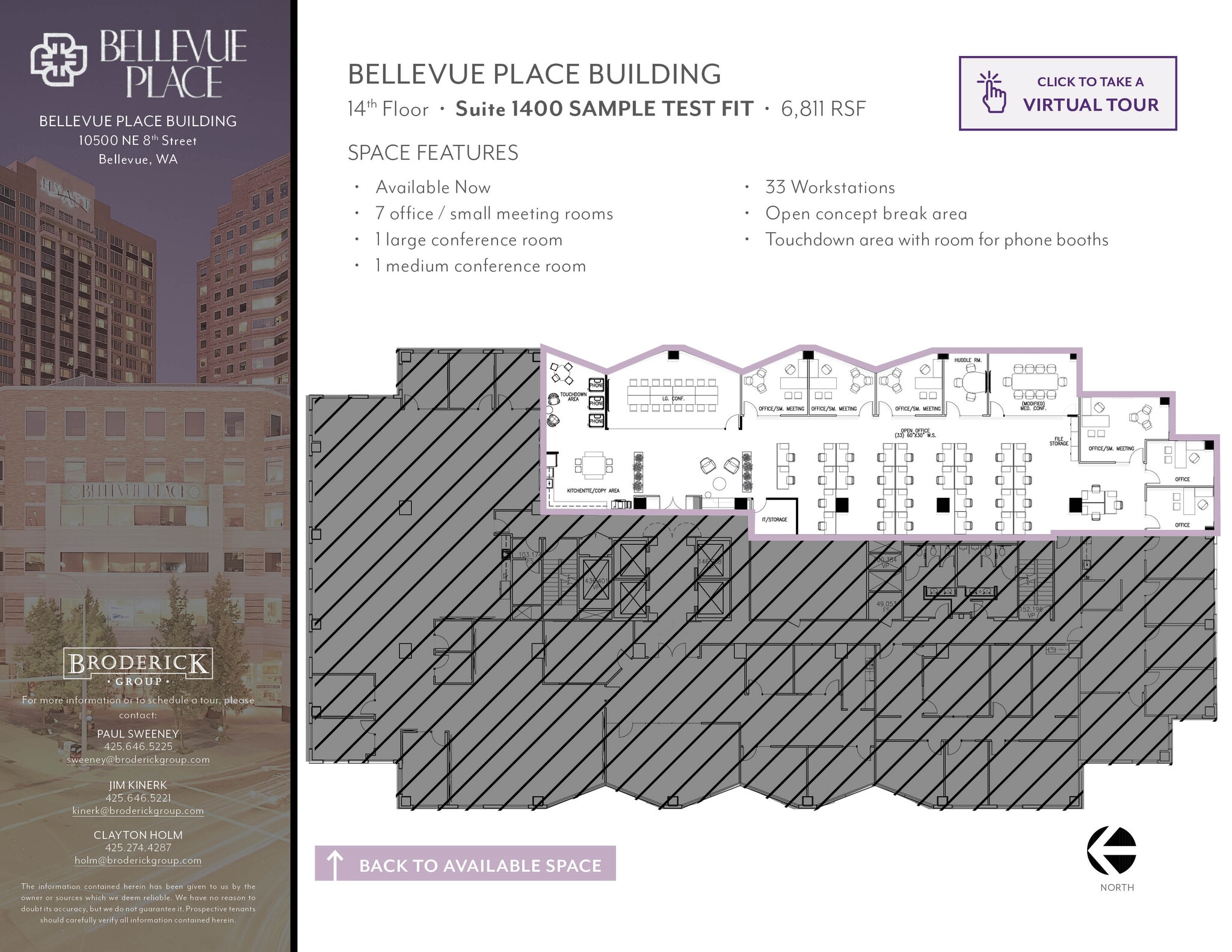 10500 NE 8th St, Bellevue, WA for lease Floor Plan- Image 1 of 2