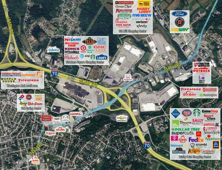 308 Ridge Ave, Washington, PA à vendre - Aérien - Image 3 de 3