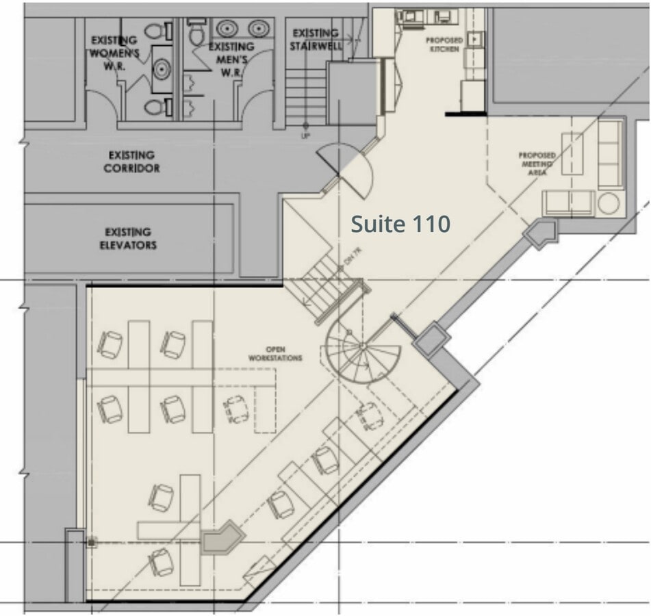 602 12th Ave SW, Calgary, AB T2R 0Z5 - Unité 110 - - Plan d’étage - Image 2 of 7