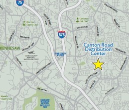 2197 Canton Rd, Marietta, GA - aerial  map view