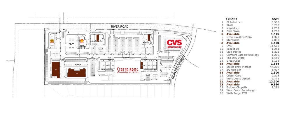 2430 River Rd, Norco, CA à louer - Plan de site - Image 2 de 13