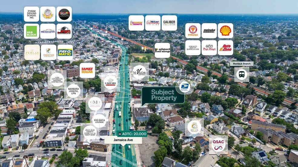 19740 Jamaica Ave, Hollis, NY for sale - Aerial - Image 2 of 2