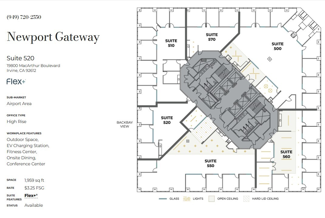 19800 MacArthur Blvd, Irvine, CA for lease Floor Plan- Image 1 of 1