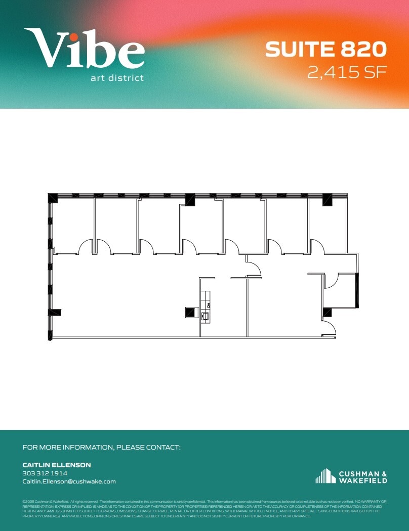 1391 N Speer Blvd, Denver, CO for lease Floor Plan- Image 1 of 1