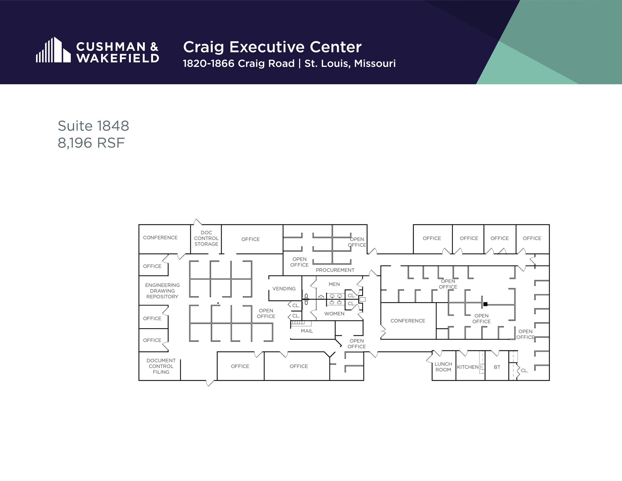 1820-1868 Craig Rd, Saint Louis, MO for lease Site Plan- Image 1 of 1
