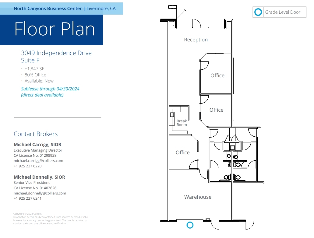 3095 Independence Dr, Livermore, CA à louer Plan d  tage- Image 1 de 1