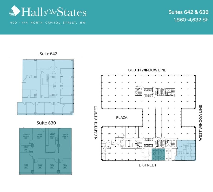 400-444 N Capitol St NW, Washington, DC à louer Plan d’étage- Image 1 de 1