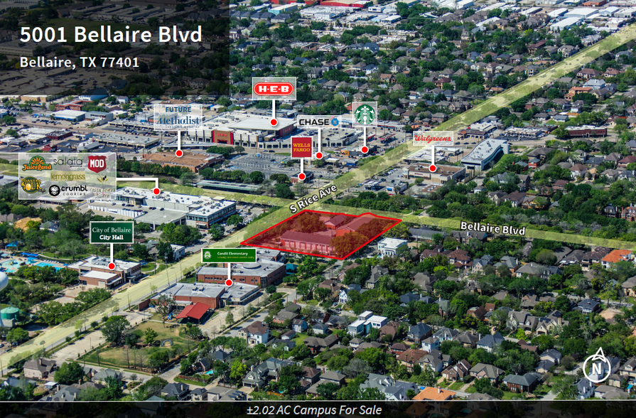 5001 Bellaire Blvd, Bellaire, TX for sale - Building Photo - Image 1 of 2