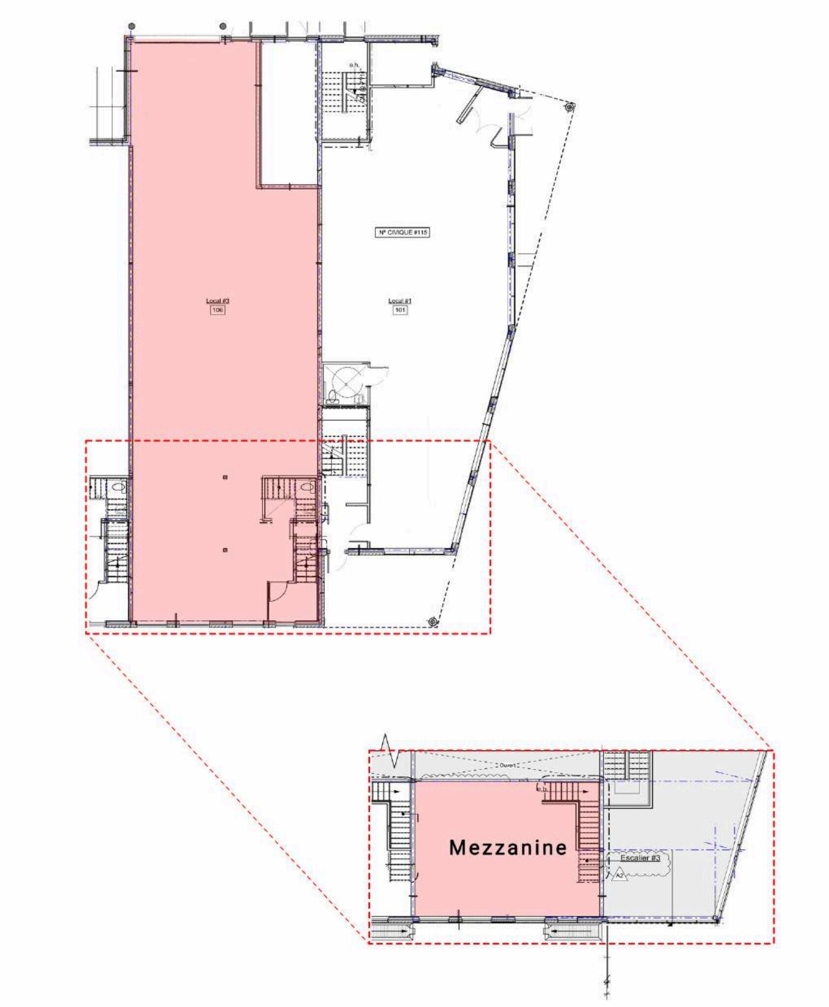 115 Ch du Tremblay, Boucherville, QC à louer Plan d’étage- Image 1 de 4