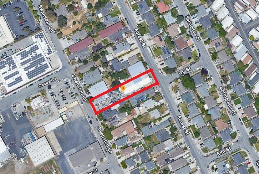 8271 Forest St 8280 Swanston Ave-Gilroy portfolio of 2 properties for sale on LoopNet.ca Aerial- Image 1 of 4