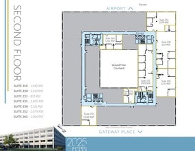 2025 Gateway Pl, San Jose, CA à louer Plan d’étage- Image 2 de 2