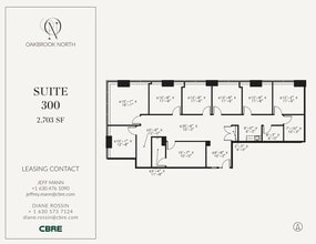 1200 Harger Rd, Oak Brook, IL à louer Plan d’étage- Image 1 de 1