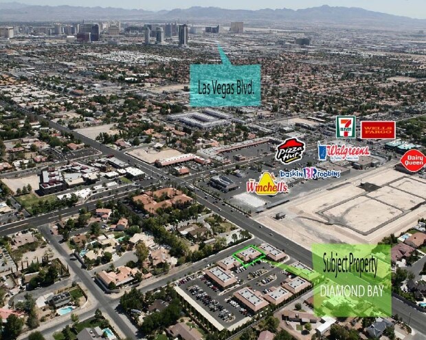 6212 W Desert Inn Rd, Las Vegas, NV à vendre - Aérien - Image 3 de 7