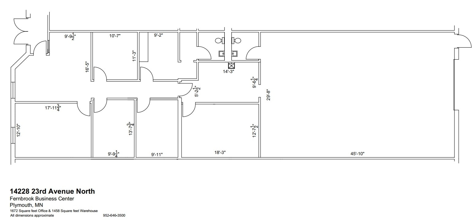14200-14280 N 23rd Ave, Plymouth, MN for lease Floor Plan- Image 1 of 1