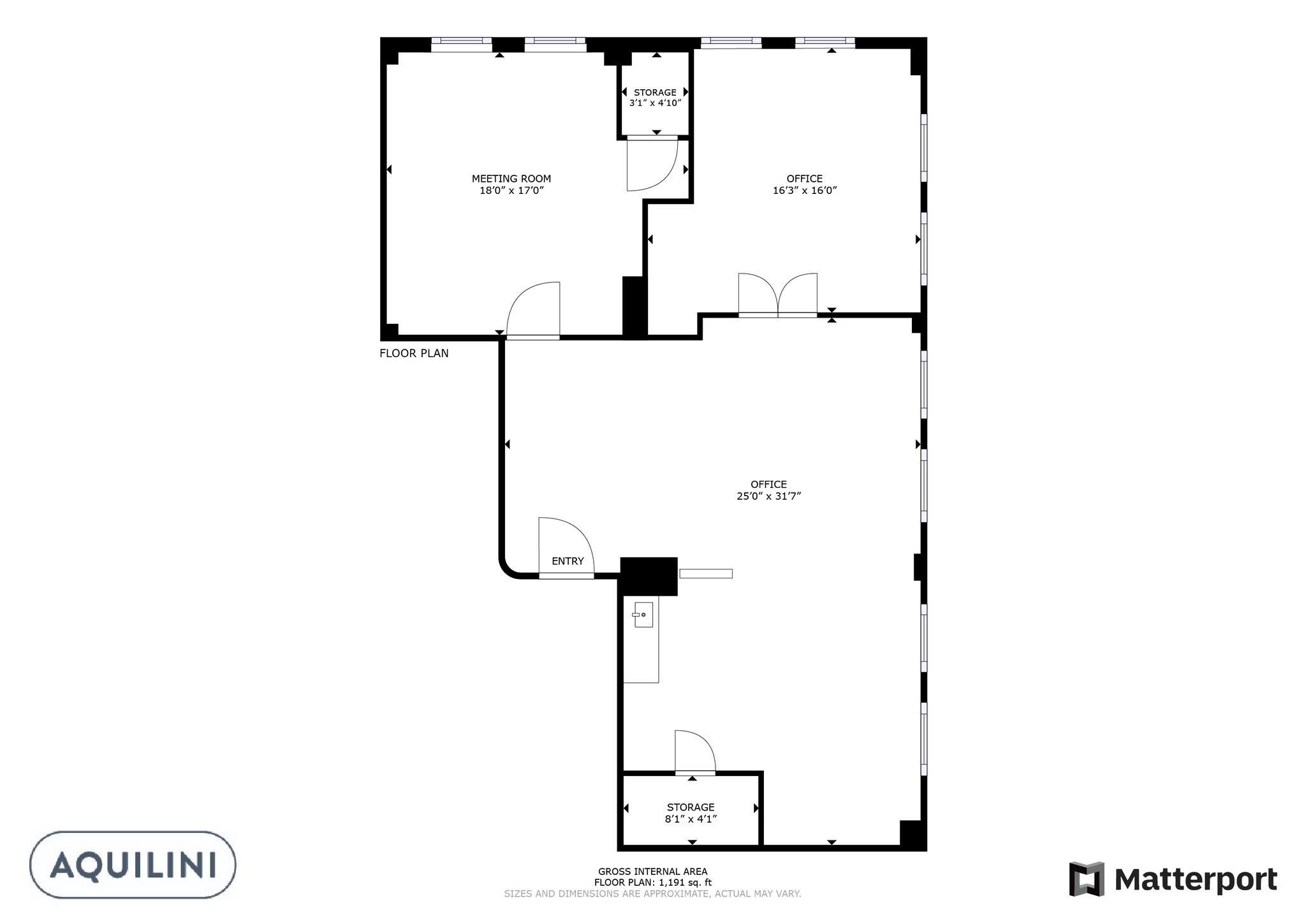 525 Seymour St, Vancouver, BC à louer Plan d’étage- Image 1 de 2