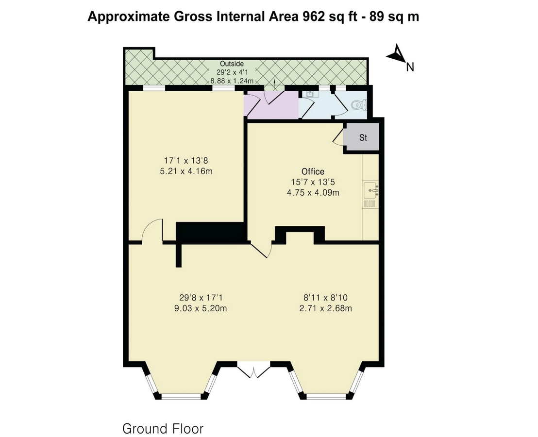 59-59C Park Rd, London, LND N8 8DP - Unit 59 -  - Floor Plan - Image 2 of 7