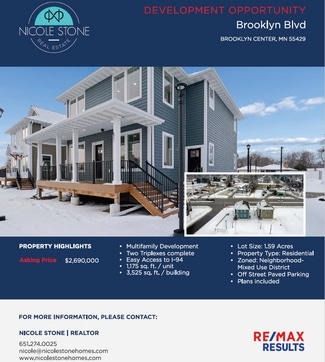 More details for Residential Development Opportunity – for Sale, Brooklyn Center, MN