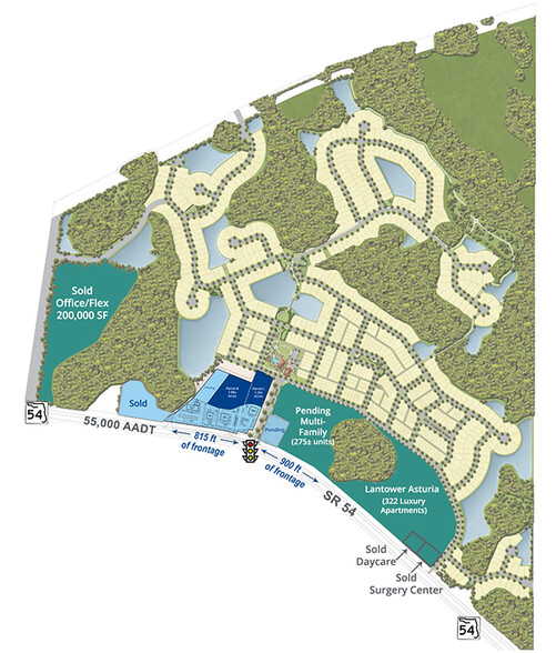 State Road 54, Odessa, FL for lease - Site Plan - Image 3 of 4