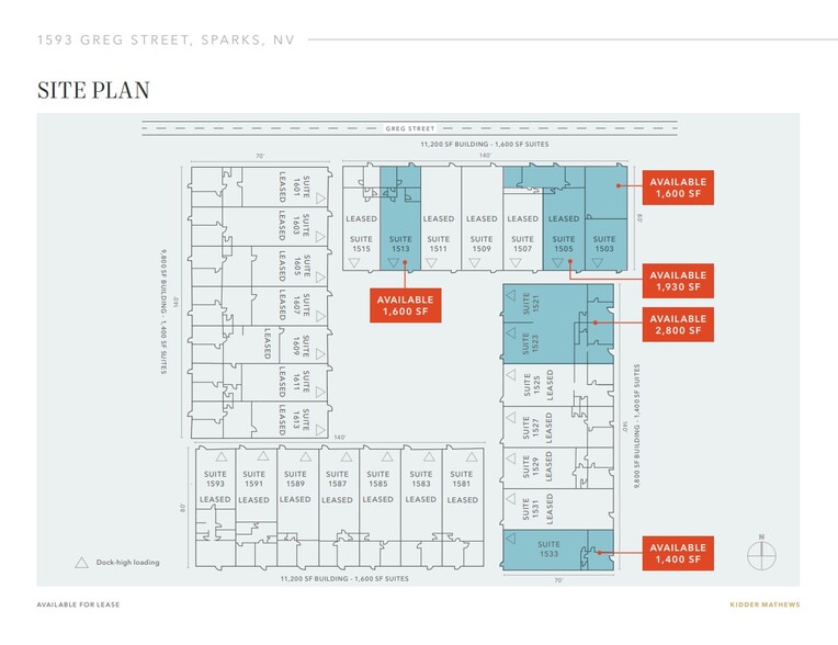 1503 – 1613 Greg St, Sparks, NV à louer - Plan de site - Image 2 de 4