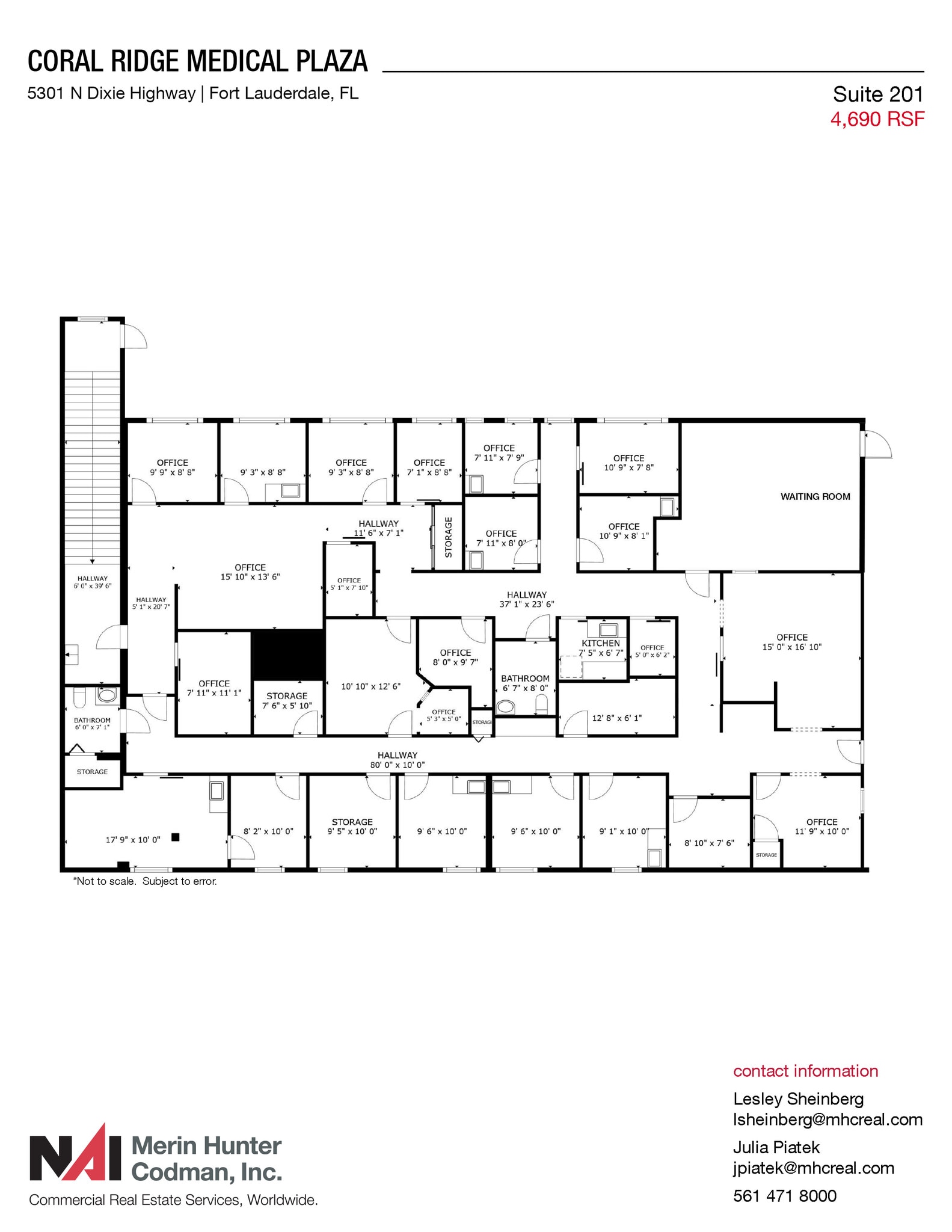 5301 N Dixie Hwy, Fort Lauderdale, FL for lease Floor Plan- Image 1 of 3