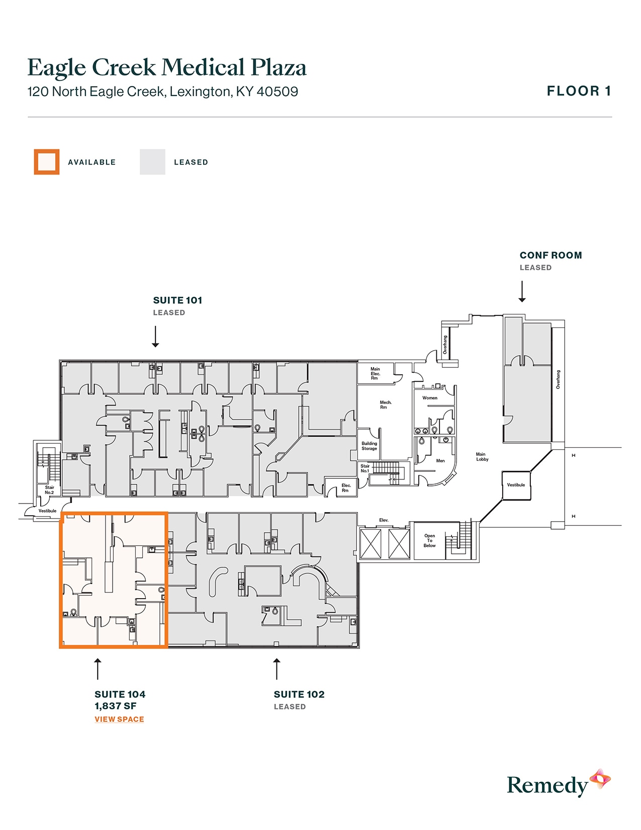 120 N Eagle Creek Dr, Lexington, KY à louer Plan d’étage- Image 1 de 1