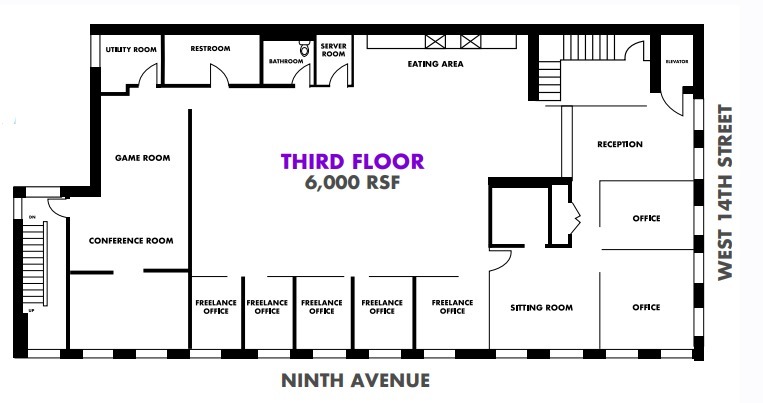 400 W 14th St, New York, NY for lease - Floor Plan - Image 2 of 3