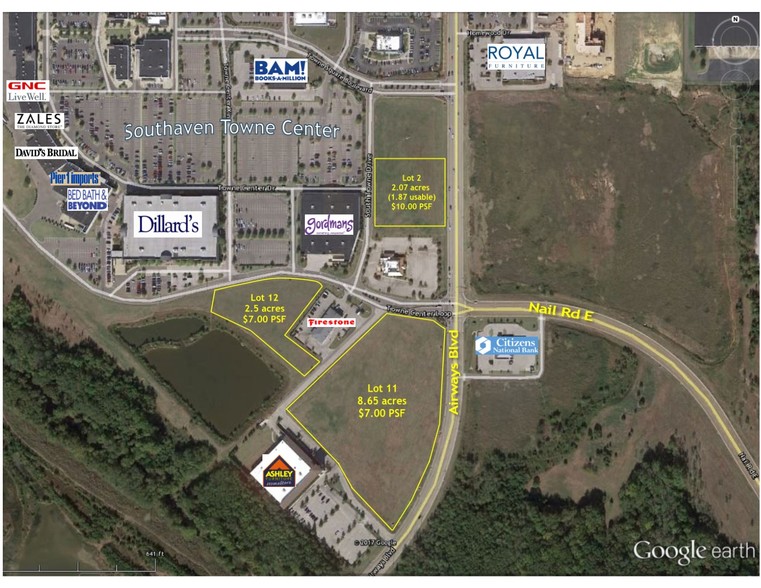 Airways Blvd & Marathon Way, Southaven, MS for sale - Aerial - Image 1 of 1