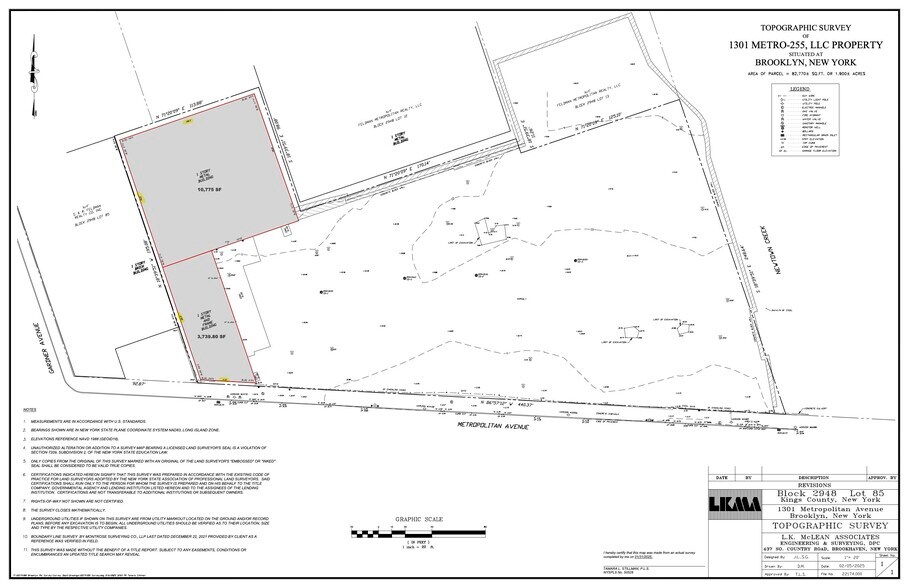 1301-1339 Metropolitan Ave, Brooklyn, NY à louer - Plan cadastral - Image 2 de 16