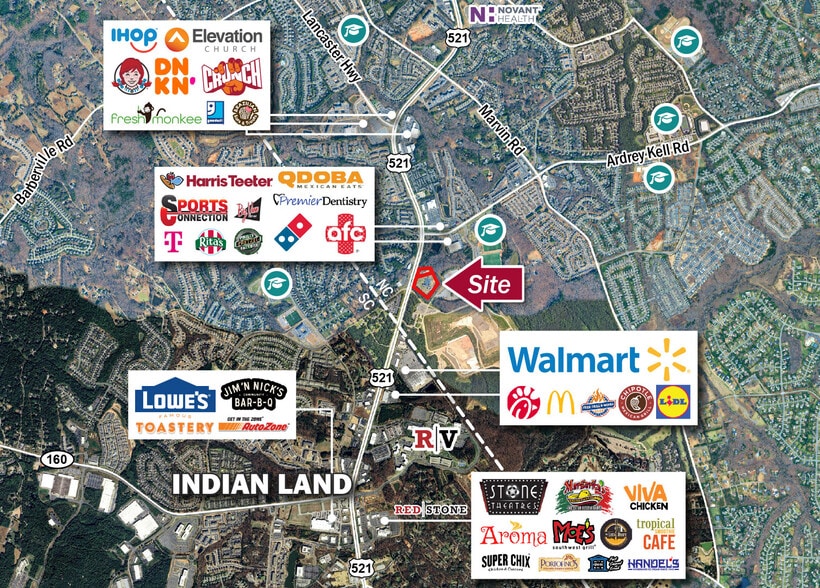 17025 Lancaster Hwy, Charlotte, NC for sale - Aerial - Image 2 of 2