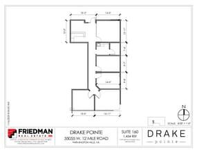 35055 W 12 Mile Rd, Farmington Hills, MI for lease Floor Plan- Image 1 of 2