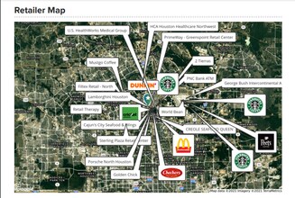 107 W Rankin Rd, Houston, TX - Aérien  Vue de la carte