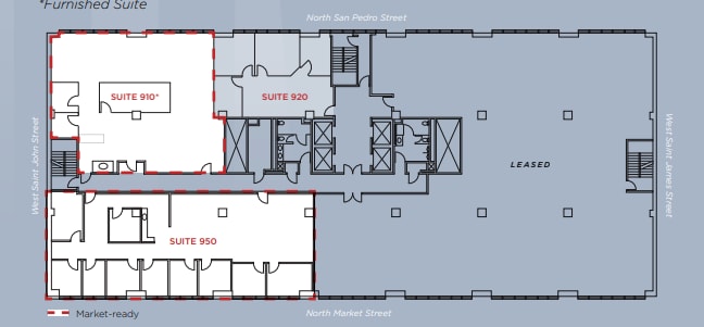 111 W Saint John St, San Jose, CA for lease Floor Plan- Image 1 of 1