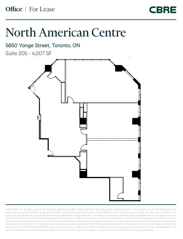 5650 Yonge St, Toronto, ON for lease Floor Plan- Image 1 of 1