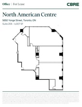 5650 Yonge St, Toronto, ON for lease Floor Plan- Image 1 of 1