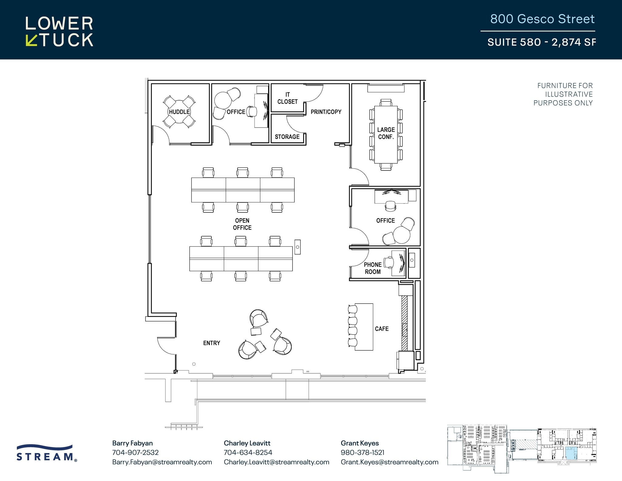 800 Gesco St, Charlotte, NC for lease Floor Plan- Image 1 of 1