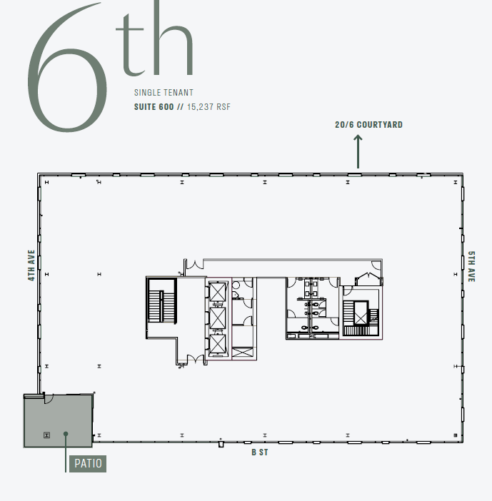 450 B St, San Diego, CA for lease Floor Plan- Image 1 of 7