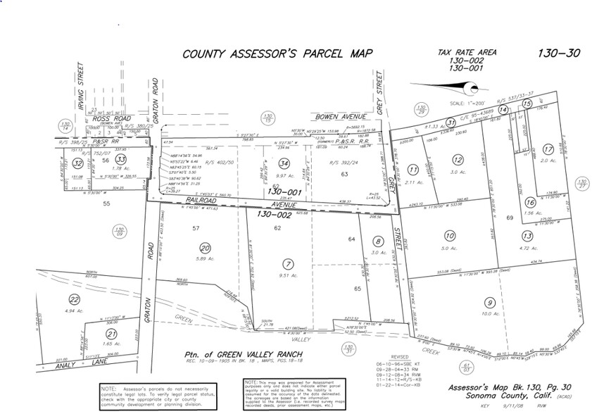 9119 Graton Rd, Graton, CA for lease - Plat Map - Image 3 of 4