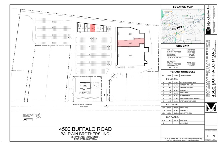 4500 Buffalo Rd, Erie, PA à louer - Plan de site - Image 2 de 2